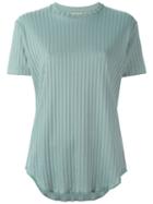 Romeo Gigli Vintage Ribbed T-shirt, Women's, Size: 46, Blue