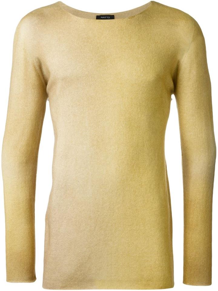 Avant Toi Fine Knit Sweater, Men's, Size: Large, Green, Cashmere