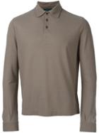 Zanone Longsleeved Polo Shirt, Men's, Size: 52, Nude/neutrals, Cotton