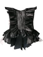 Natasha Zinko Ruffled Corset - Black