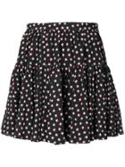 Saint Laurent Star Printing Mini Skirt - Black
