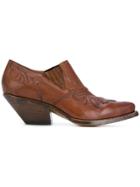 Buttero Cowboy Ankle Boots - Brown