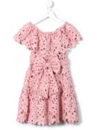 Little Bambah - Pearl Off-shoulder Dress - Kids - Cotton/polyester - 11 Yrs, Pink/purple