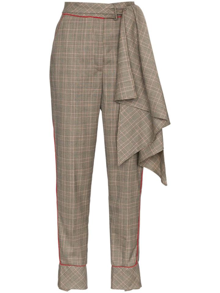 Johanna Ortiz Aesthetic Grunge Scarf Belt Wool Trousers - Unavailable