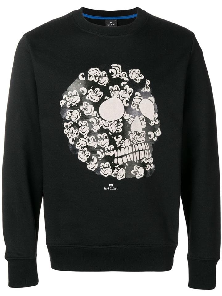 Ps By Paul Smith Monkey Skull Sweatshirt - Black