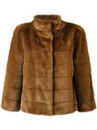 Armani Jeans - Faux-fur Jacket - Women - Modacrylic/polyester - 42, Brown, Modacrylic/polyester