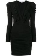 Iro V-neck Jersey Dress - Black