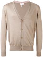 Brioni - V-neck Buttoned Cardigan - Men - Silk/cashmere - 48, Nude/neutrals, Silk/cashmere