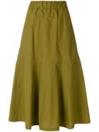 Odeeh Midi Full Skirt - Green