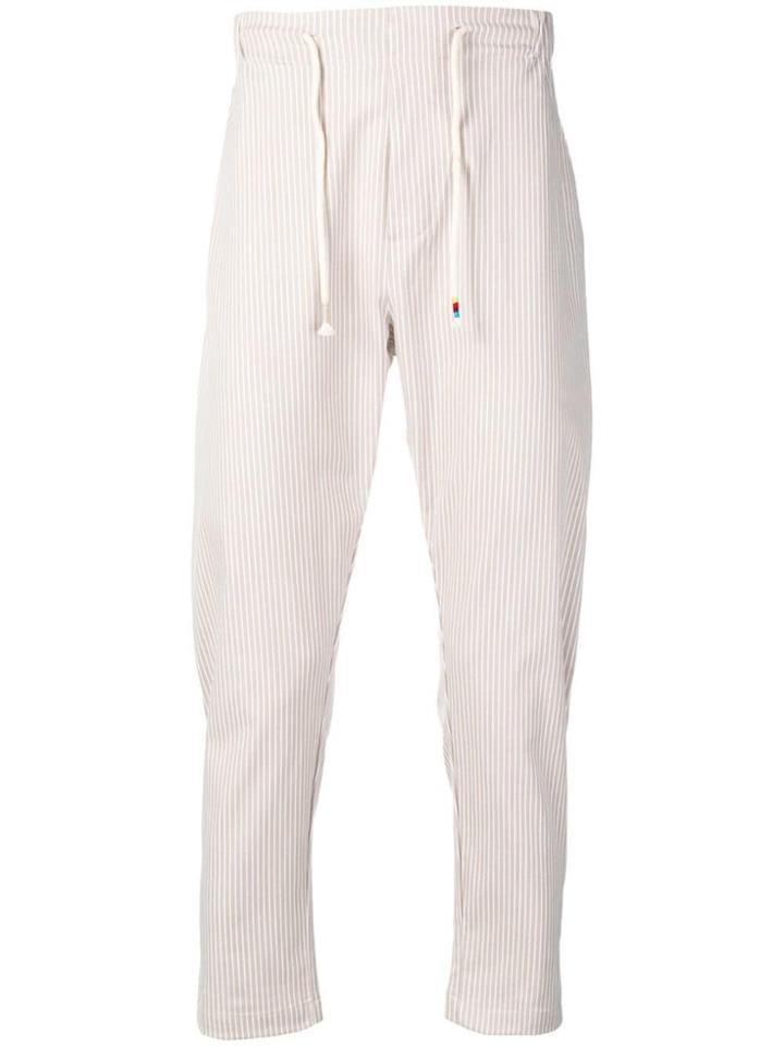 The Silted Company Striped Trousers - Neutrals