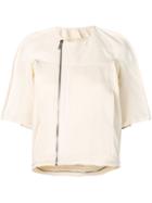 Rick Owens Drkshdw Oversized Short-sleeve Jacket - Neutrals