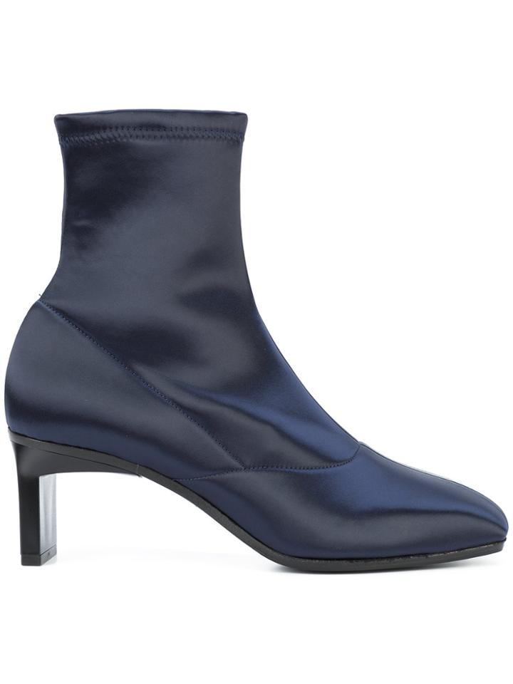 3.1 Phillip Lim Kitten Heel Slip-on Booties - Blue