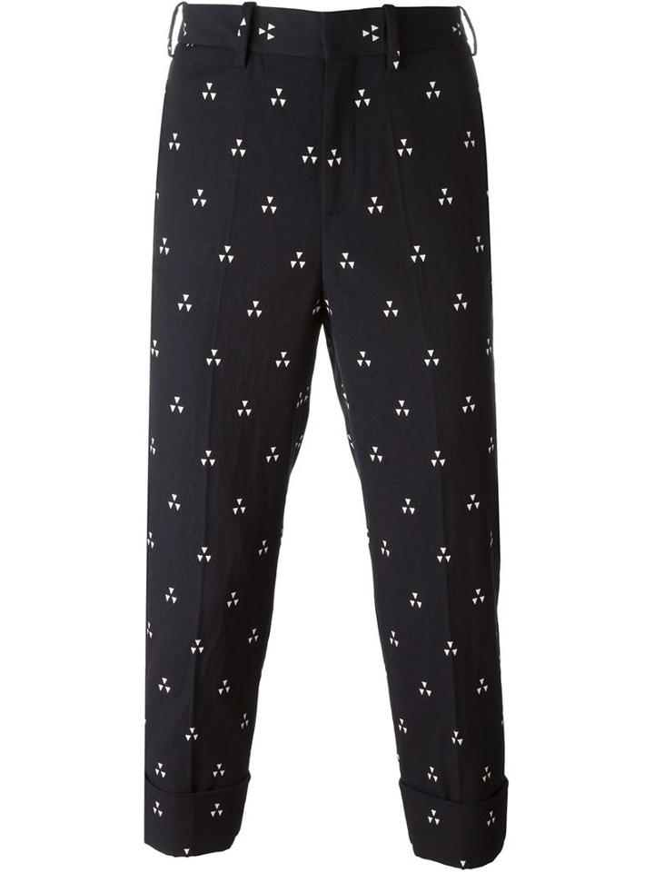 Neil Barrett Triangle Print Trousers