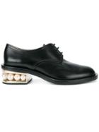 Nicholas Kirkwood Black Casati Pearl 35 Derby Shoes