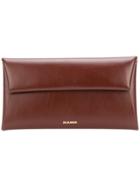 Jil Sander Foldover Top Wallet - Brown