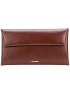 Jil Sander Foldover Top Wallet - Brown