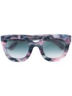 Gucci Eyewear Round-frame Star Sunglasses - Pink & Purple