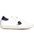 Philippe Model Classic Sneakers, Men's, Size: 44, White, Calf Leather/leather/cotton/rubber