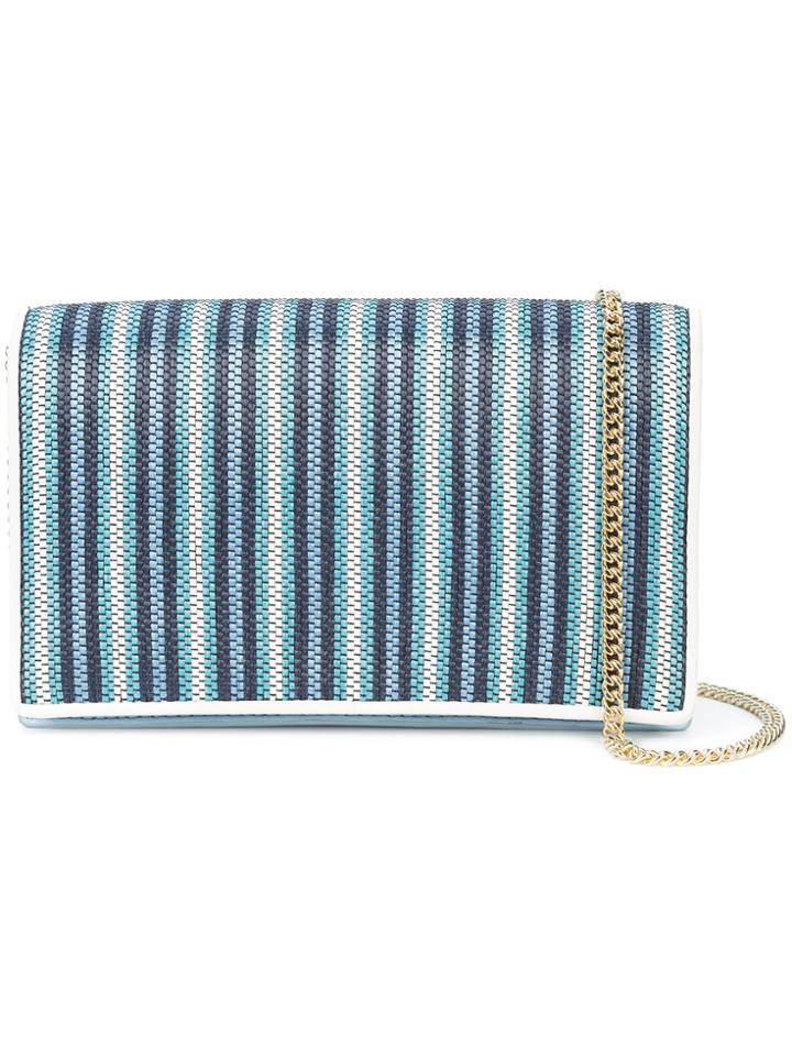 Dvf Diane Von Furstenberg Striped Shoulder Bag - Blue