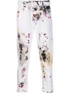 Off-white Splattered Diag Slim Trousers