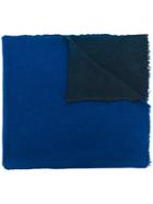 Faliero Sarti Textured Two Tone Shawl - Blue