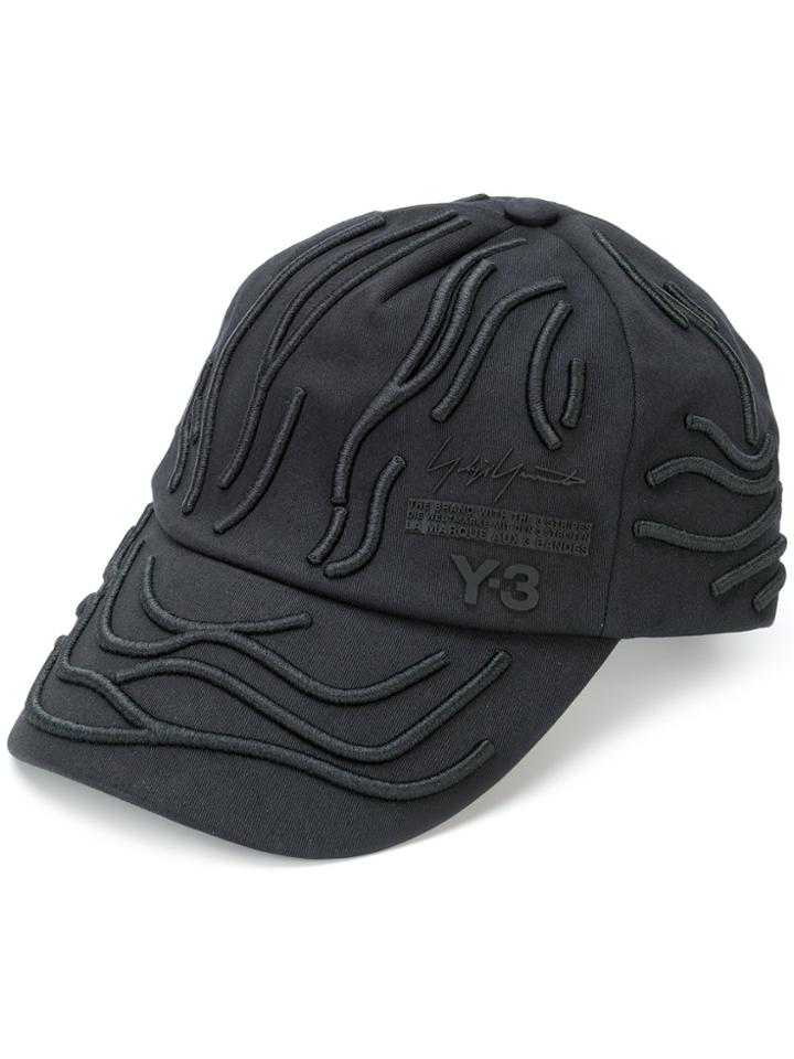 Y-3 Embroidered Baseball Cap - Black