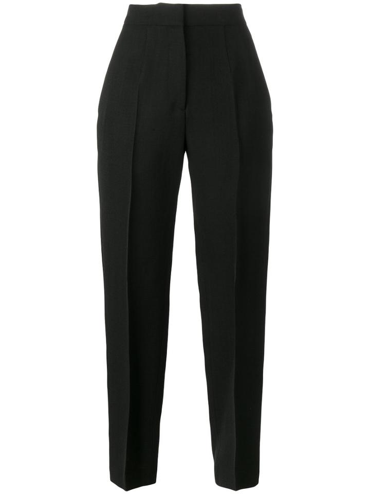 Olivier Theyskens - Pressed Tapered Trousers - Women - Silk/viscose - 40, Women's, Black, Silk/viscose