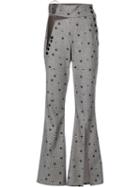Seen? - High Waist Star Trousers - Women - Cotton/polyester/viscose - S, Black, Cotton/polyester/viscose