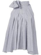 Brunello Cucinelli Flared Striped Top - Black