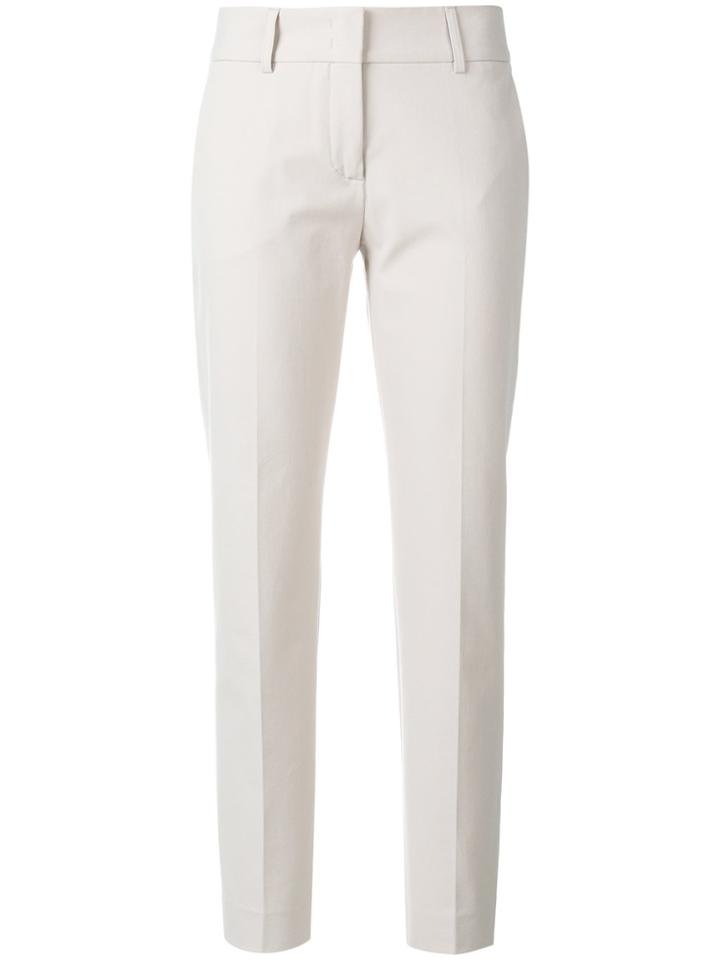 Piazza Sempione Cropped Tapered Trousers - Nude & Neutrals