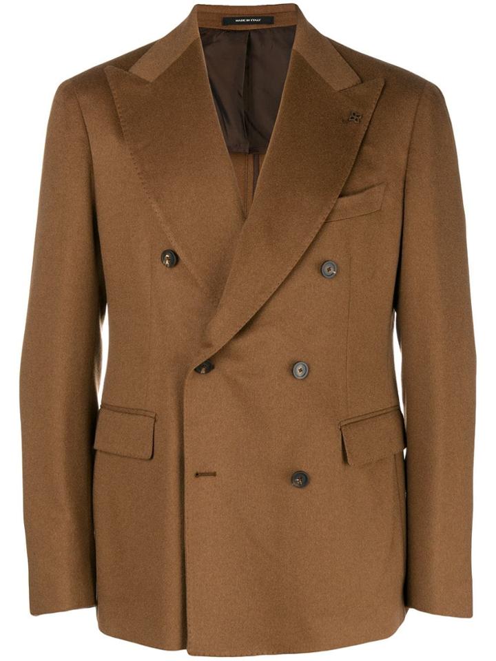 Tagliatore Double Breasted Jacket - Brown
