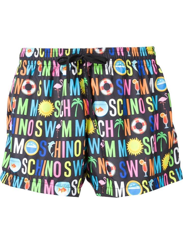 Moschino Swim Logo Short Swimsuit