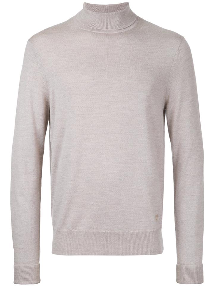 Kent & Curwen Roll Neck Jumper - Brown