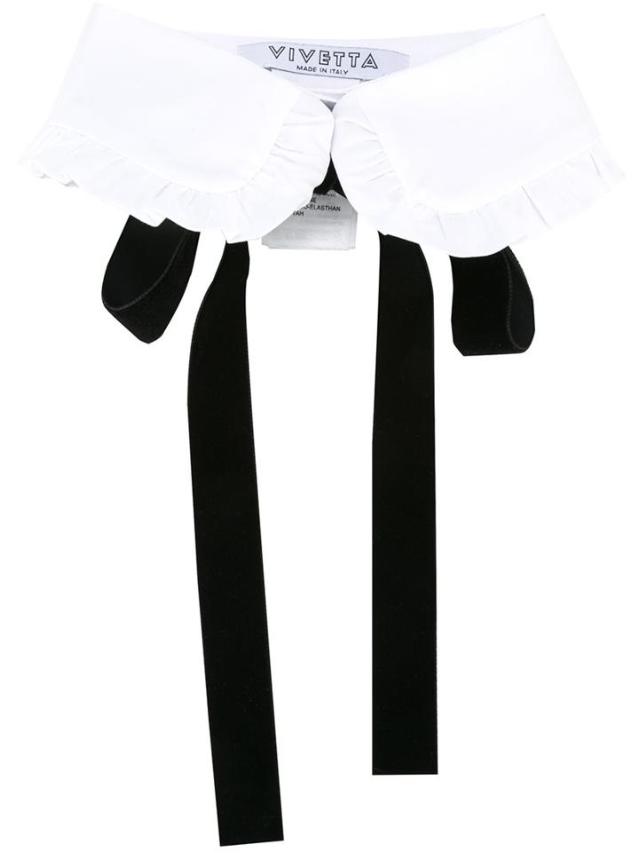 Vivetta Removable Collar, Women's, White, Cotton/spandex/elastane