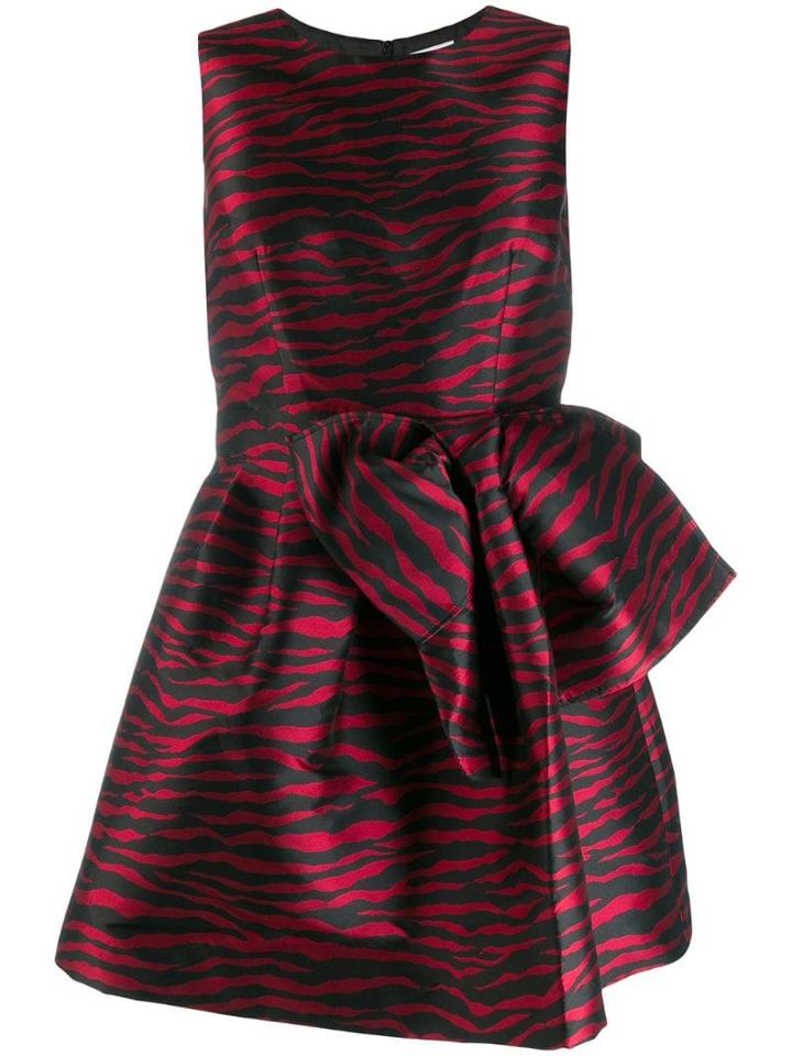 P.a.r.o.s.h. Zebra Jacquard Mini Dress - Black