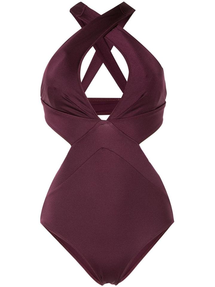 Moeva Nicole Cut-out Swimsuit - Purple