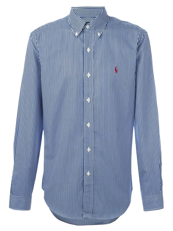 Polo Ralph Lauren Striped Shirt, Men's, Size: Xxl, Blue, Cotton