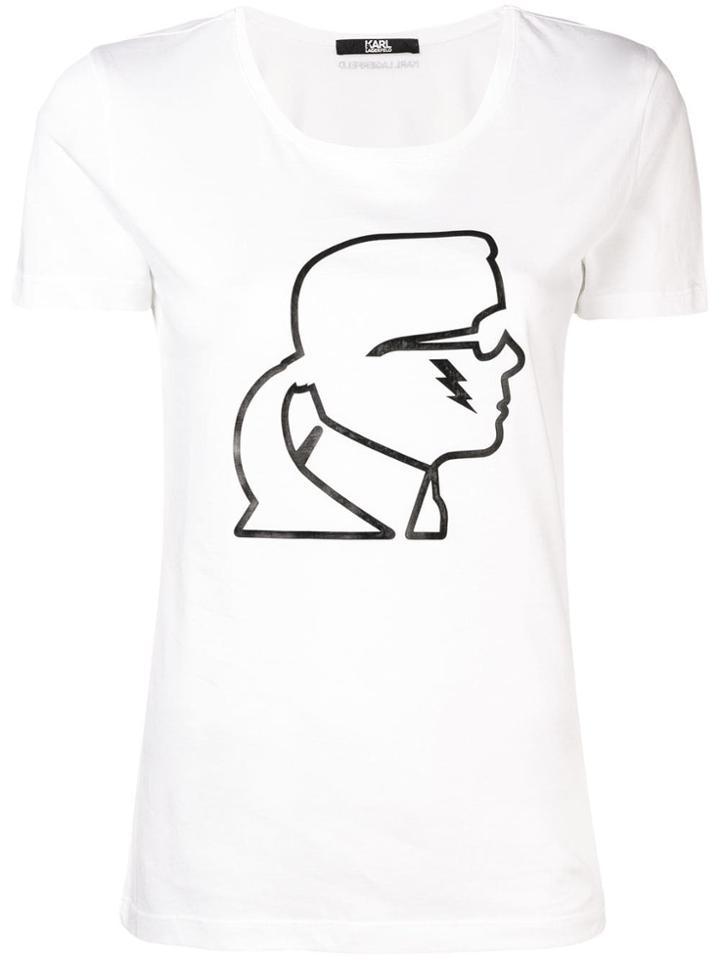 Karl Lagerfeld Short Sleeve T-shirt - White
