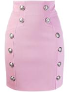 Balmain Mini Pencil Skirt - Pink