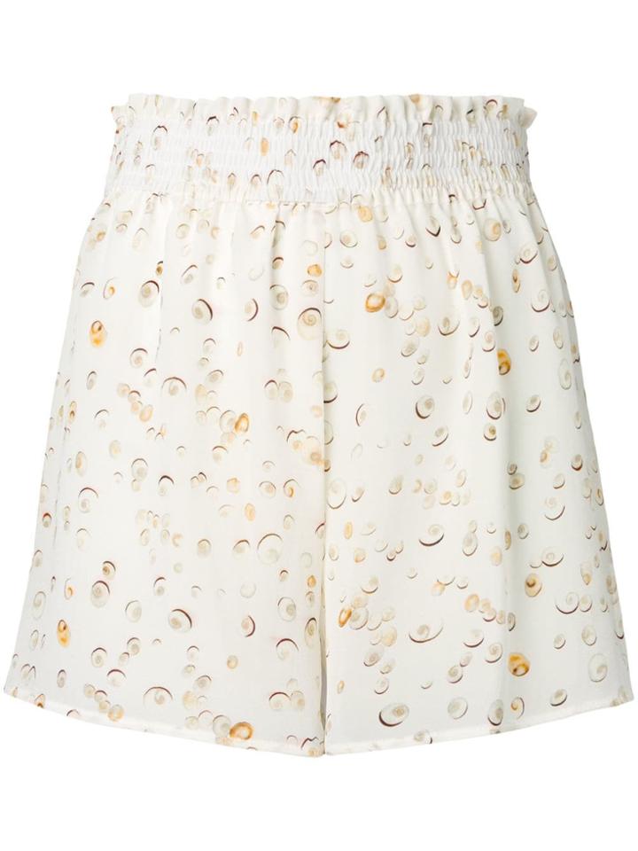 Tara Matthews Seashell Printed Shorts - Neutrals