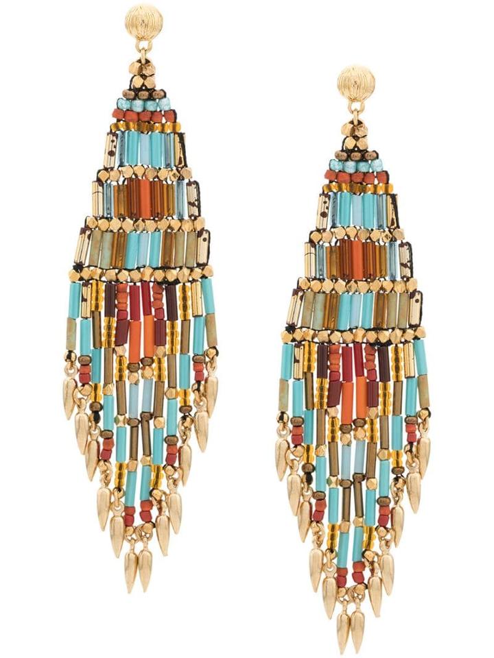 Gas Bijoux Ulla Bead Pendant Earrings - Gold