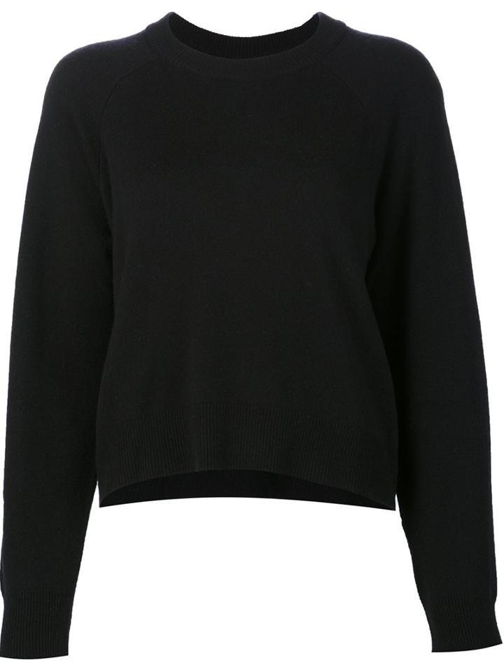 T By Alexander Wang Loose Style Jumper, Women's, Size: Small, Black, Cashmere/wool