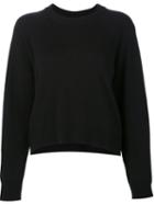 T By Alexander Wang Loose Style Jumper, Women's, Size: Small, Black, Cashmere/wool