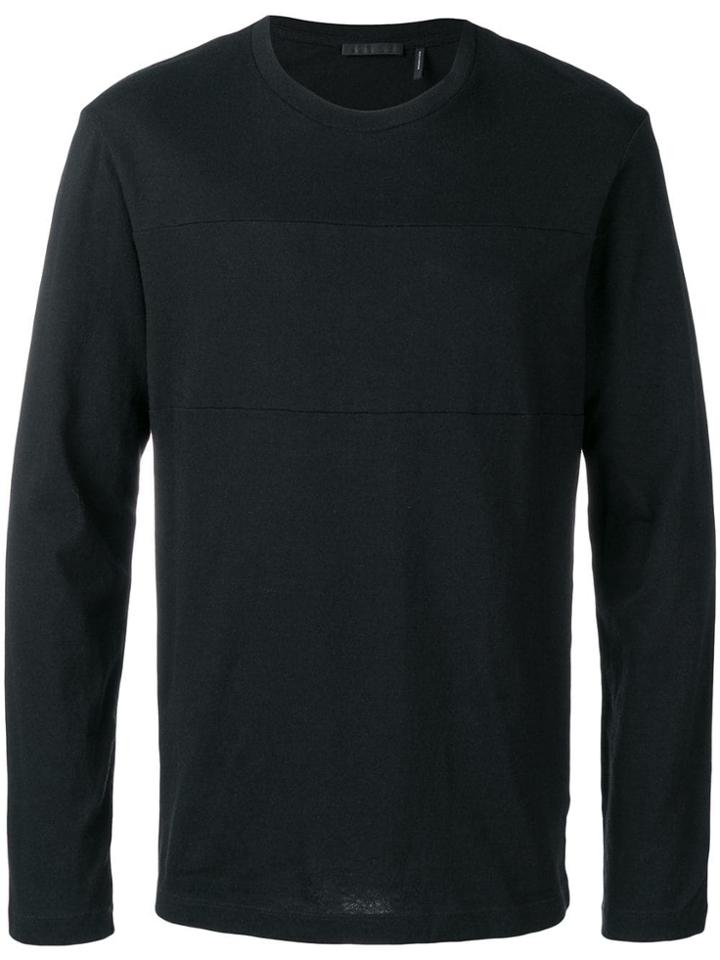 Helmut Lang Long-sleeved Logo T-shirt - Black