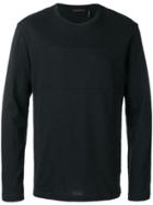 Helmut Lang Long-sleeved Logo T-shirt - Black