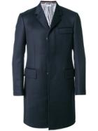 Thom Browne Single Breasted Coat - Blue