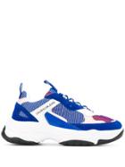 Calvin Klein Jeans Suede Panel Oversized Sneakers - Blue