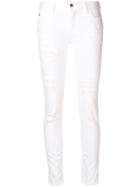 Just Cavalli Distressed Skinny Jeans - White