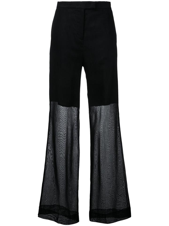 Yang Li - Elegant Wide Trousers - Women - Cotton - 44, Black, Cotton