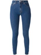 Love Moschino Super Skinny Jeans, Women's, Size: 26, Blue, Cotton/polyamide/lyocell/spandex/elastane